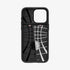 ACS06589 - iPhone 15 Pro Max Case Slim Armor CS in black showing the back with card in slot
